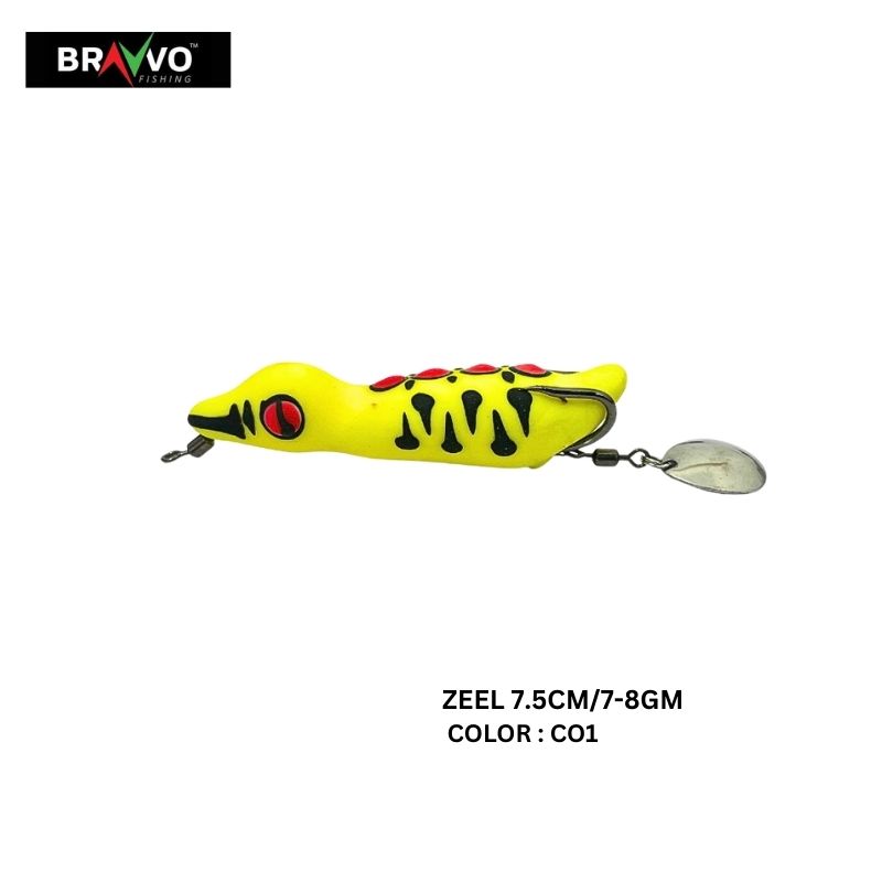 BRAVVO ZEEL 7.5CM/7-8GM HANDMADE SOFT FROGS