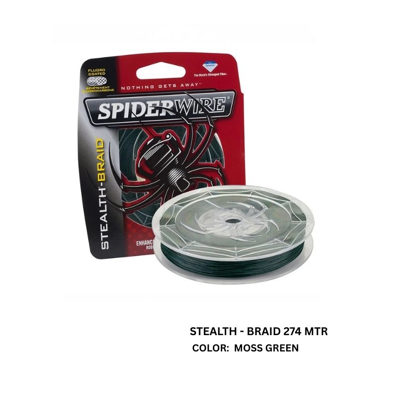 SPIDERWIRE STEALTH  MOSS GREEN BRAIDS