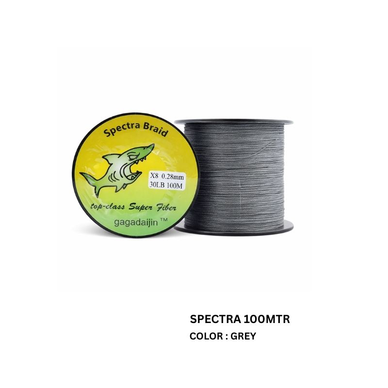SPECTRA X8 100M GREY BRAIDS