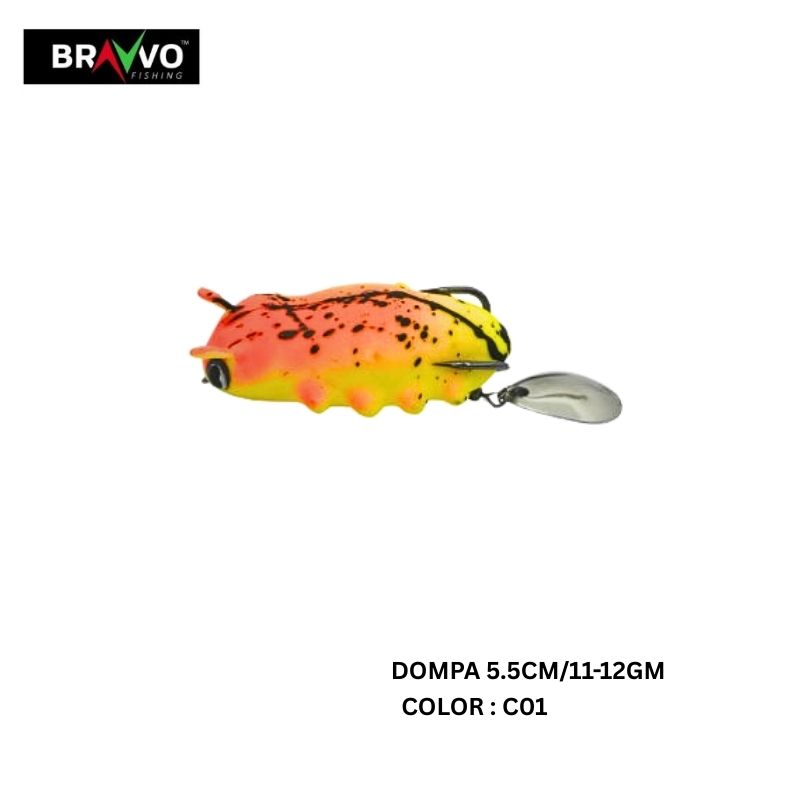 BRAVVO DOMPA 5.5CM/11-12GM HANDMADE SOFT FROGS
