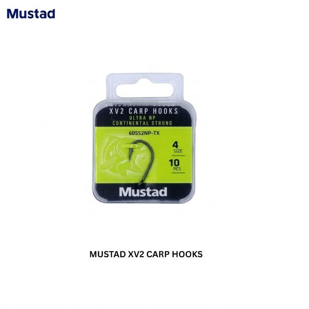 MUSTAD XV2 CARP HOOKS-60552NP-TX