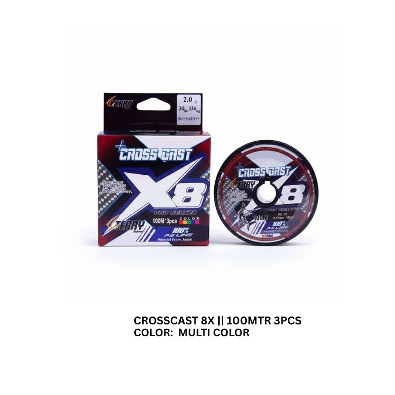 TERRY CROSSCAST X8 - 300M MULTICOLOR BRAIDS