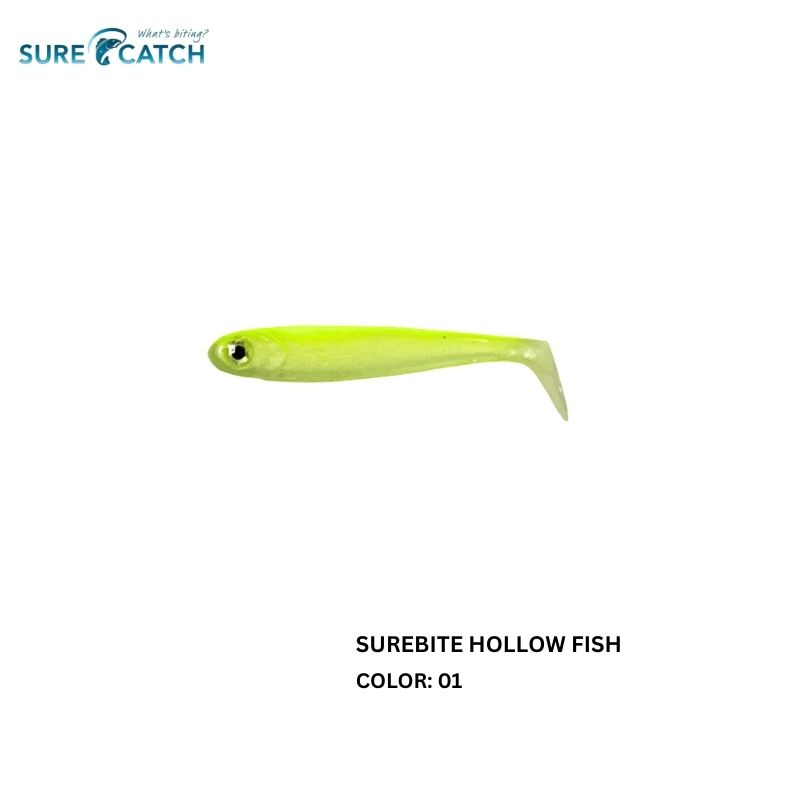 SURECATCH SUREBITE HOLLOWFISH 6.5CM/6PCS SOFTLURES