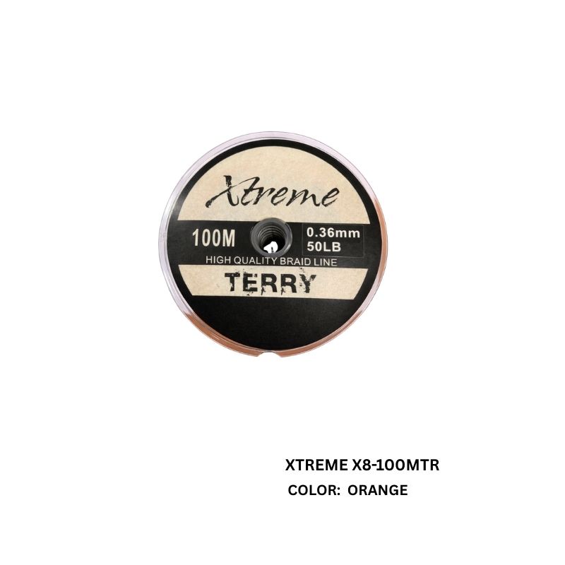 TERRY XTREME X8 100M ORANGE BRAIDS