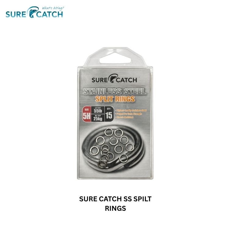 SURE CATCH STAINLESS STEEL SPLIT RINGS