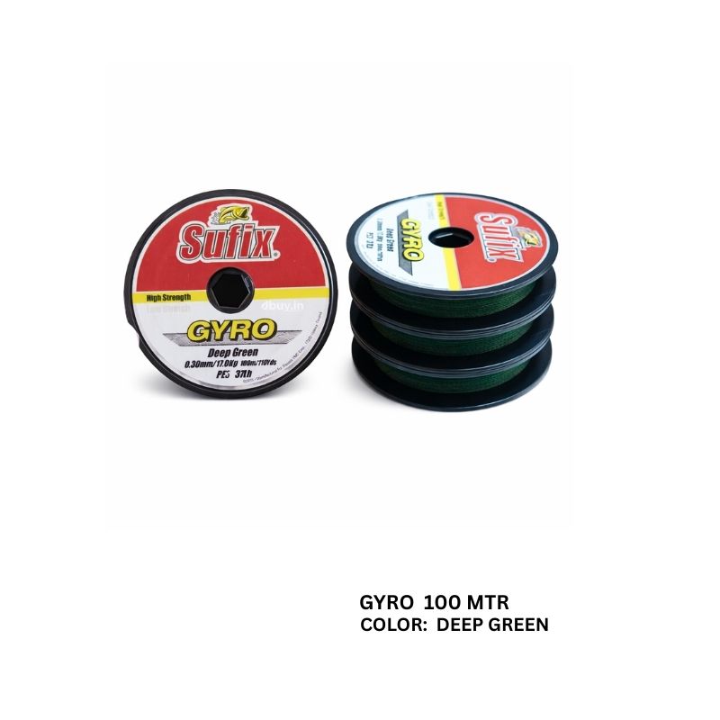 SUFIX GYRO 100M DEEP GREEN BRAIDS