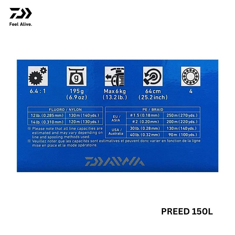 DAIWA PREED 150 BAITCASTING REEL