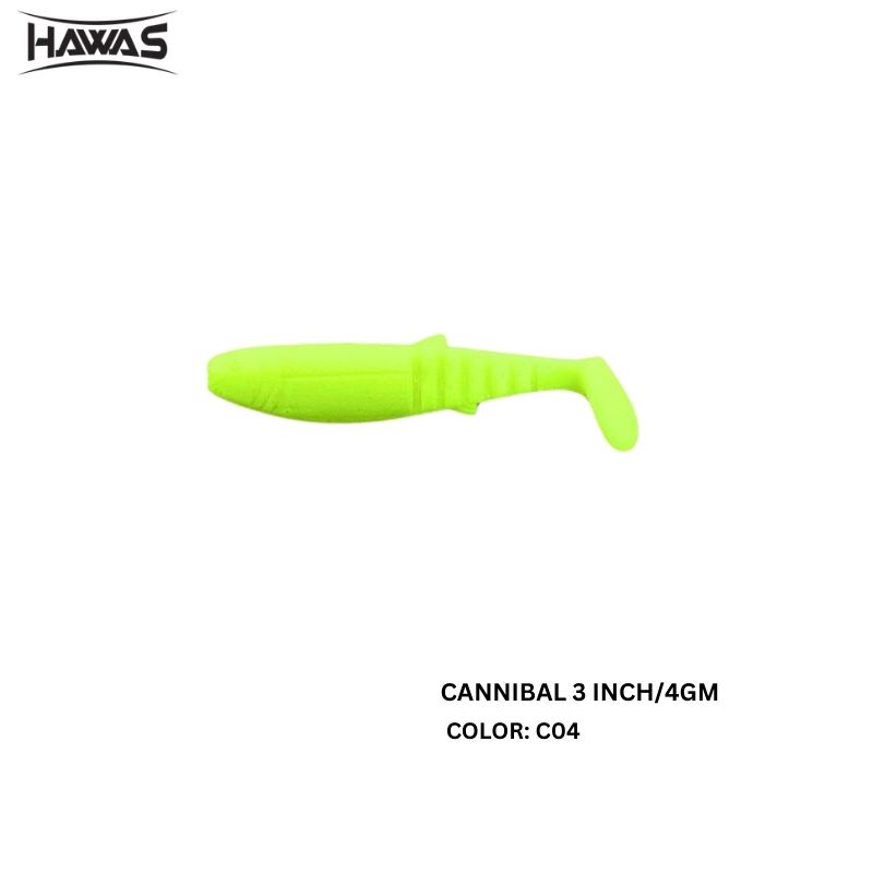 HAWAS CANNIBAL 75MM/4GM SOFTLURES